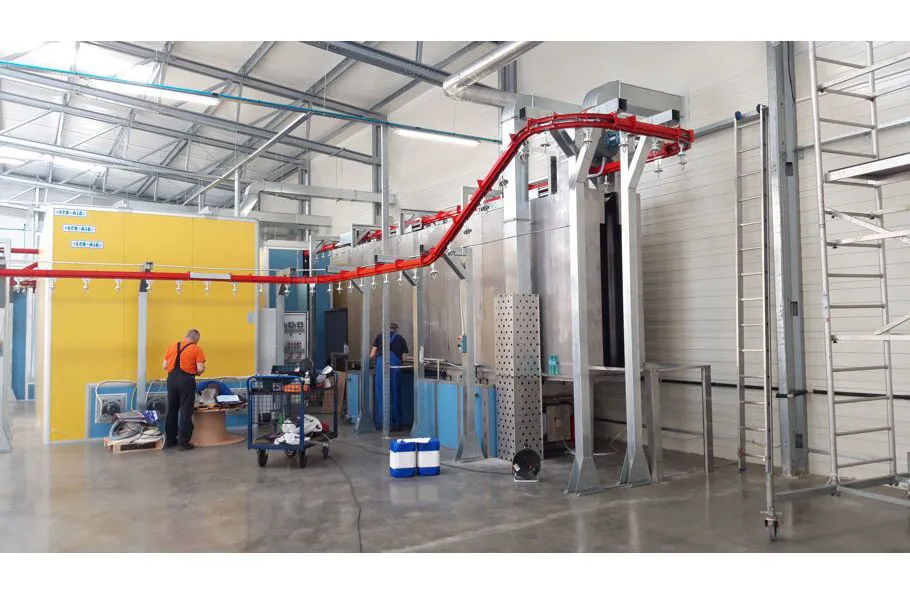 Immagine - Impianti di verniciatura industriali automatici con convogliatori aerei o a terra