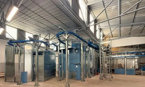 Linea ECO-AIR and Ponte Giulio: powder coating system for accessible bathroom environments