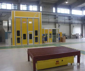 Cabine forno industriali verticali o semiverticali per treni, aerei, bus, auto e mezzi industriali 