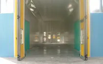 Immagine - Vertical or semi-vertical industrial coating booths for trains, aircraft, buses, cars and industrial