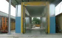 Immagine - Vertical or semi-vertical industrial coating booths for trains, aircraft, buses, cars and industrial