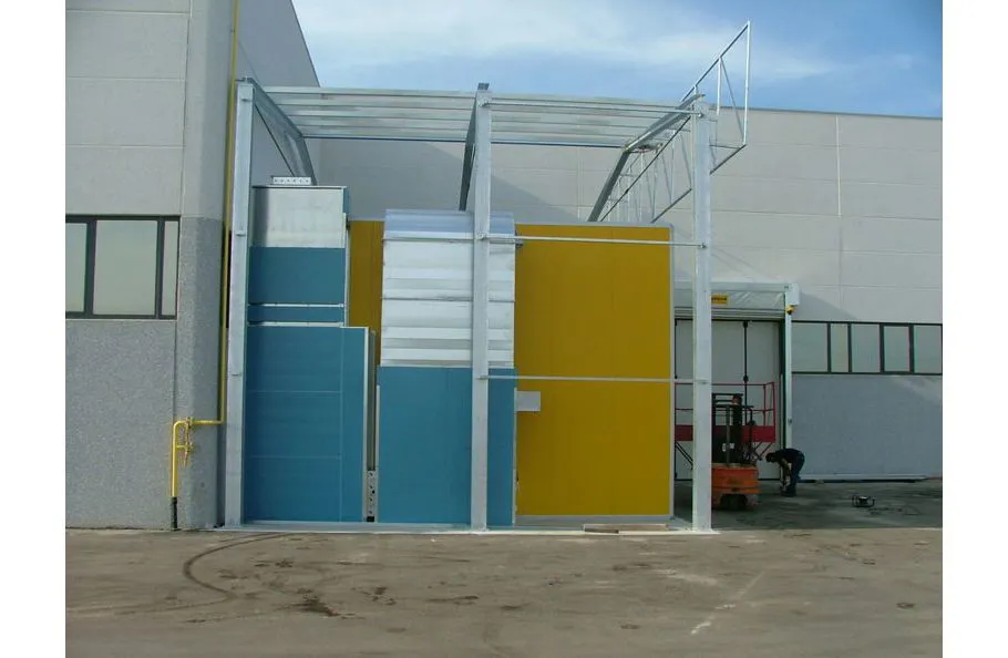 Immagine - Vertical or semi-vertical industrial coating booths for trains, aircraft, buses, cars and industrial