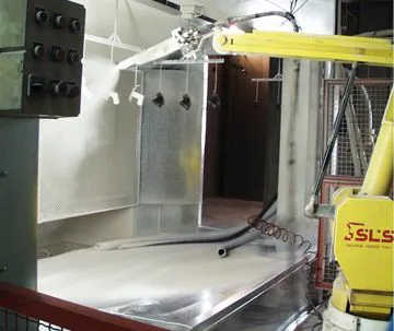 Cabine di verniciatura manuali o automatiche per vernici in polvere
