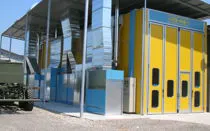 Immagine - Vertical or semi-vertical industrial coating booths for trains, aircraft, buses, cars and industrial
